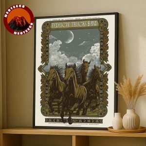 Tedeschi Trucks Band Live Show Music At Ruoff Music Center In Noblesville Indiana On August 23 2025 Running Horses Artwork Home Decor Poster Canvas