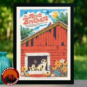 The Avett Brothers Music Poster At MAD Amphitheater In El Dorado Arkansas On August 23 2025 Rustic Barn Artwork Home Decor Poster Canvas