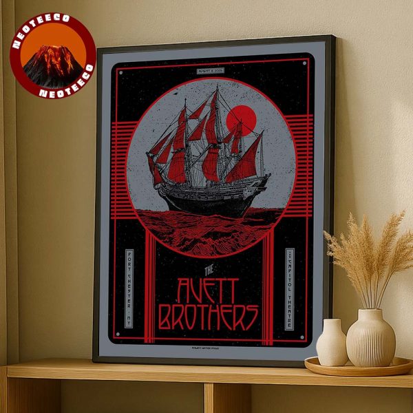 The Avett Brothers Poster At The Capitol Theatre In Port Chester NY On August 8 2025 Ship Artwork Home Decor Poster Canvas