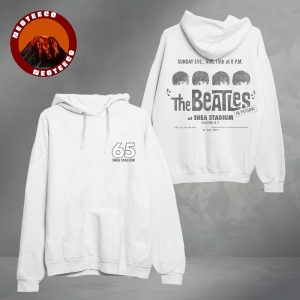 The Beatles Shea Stadium 1965 Anniversary Hoodie Vintage Concert Flyer Design Two Sides Unisex Hoodie