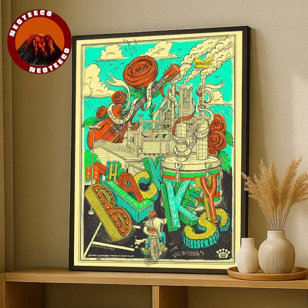 The Black Keys Tour Poster At Wind Creek Steel Stage In Bethlehem Pennsylvania On August 9 2025 Home Decor Poster Canvas