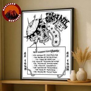 The Dirty Nil Art Print At Saskatoon In Saskatchewan On November 19 2025 Skull Razor Chain Artwork Home Decor Poster Canvas