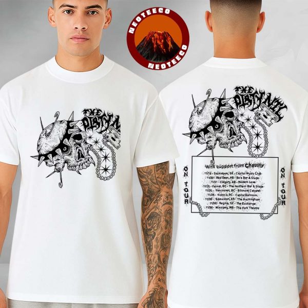 The Dirty Nil Art Print At Saskatoon In Saskatchewan On November 19 2025 Skull Razor Chain Artwork Two Sides Unisex T-Shirt