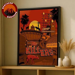 The Killers Concert Poster At Osheaga Festival In Montreal On August 1 2025 Sunset Desert Theme Home Decor Poster Canvas