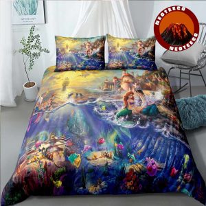 The Little Mermaid Bedding Set Doona Duvet Cover Double Single Queen Girls Gift