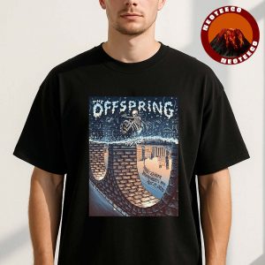 The Offspring Concert Poster At Target Center In Minneapolis MN On August 16 2025 Skeleton Surf Artwork Unisex T-Shirt