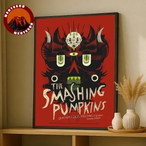 The Smashing Pumpkins Music Show Concert At Helsinki Ice Hall In Helsinki Finland On August 24 2025 Demon Face Artwork Home Decor Poster Canvas