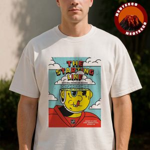 The Starting Line Concert Poster At Saint Andrews Hall In Detroit MI On August 27 2025 Cartoon Head Artwork Unisex T-Shirt