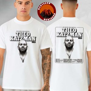 Theo Katzman Tour Poster In Australia 2025 Minimalist Solo Portrait Vintage Style Two Sides Unisex T-Shirt