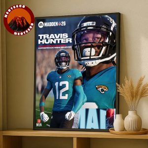 Travis Hunter Poster Madden NFL 26 Jacksonville Jaguars Cornerback Wide Receiver American Football Design Home Decor Poster Canvas