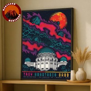Trey Anastasio Band Art Print At The Bellwether In Los Angeles 2025 Psychedelic Galaxy Theme Home Decor Poster Canvas