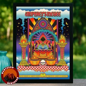 Umphreys McGee Tour Poster In Richmond VA On August 28 2025 Psychedelic Temple Artwork Home Decor Poster Canvas