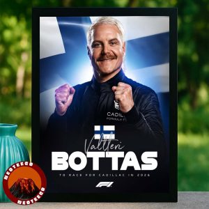 Valtteri Bottas Cadillac F1 Team Racing Line Up Formula 1 Motorsports 2026 Sports Poster Victory Artwork Home Decor Poster Canvas