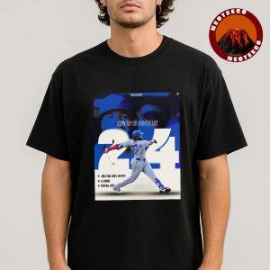 Vladimir Guerrero Jr Toronto Blue Jays ESPN Top 50 Players List 2025 MLB Baseball Poster Power Swing Artwork Unisexx T-Shirt