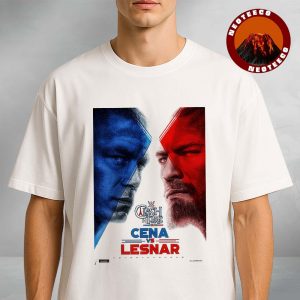 WWE Clash In Paris Matchup Poster Featuring John Cena Vs Brock Lesnar Face Off On August 31 2025 With French Flag Theme Unisex T-Shirt