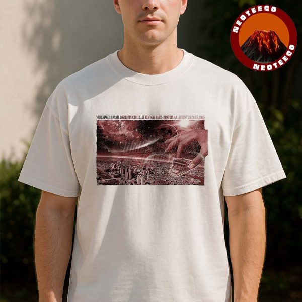 Widespread Panic Concert Poster At MGM Music Hall Fenway Park In Boston Massachusetts On August 21 22 23 2025 Cosmic City Artwork Unisex T-Shirt