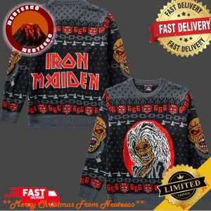 666 Skull Hollow Iron Maiden Christmas Gift Ugly Sweater