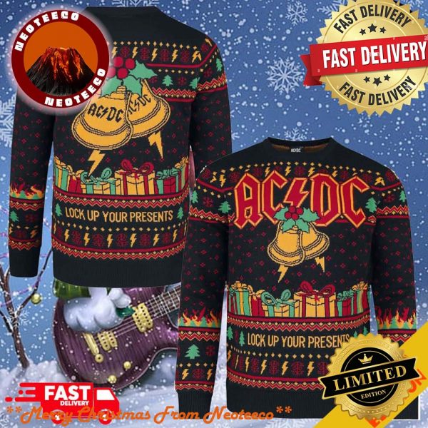 ACDC Holiday Jumper 2024 Xmas Gift Christmas For Family Ugly Sweater