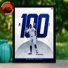 Aaron Judge New York Yankees Poster 100 RBI Milestone 2025 MLB Artwork Home Decor Poster Canvas