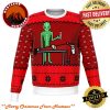 Alien And Santa Dildo Funny Christmas Ugly Sweater