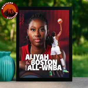 Aliyah Boston Indiana Fever All WNBA Selection Basketball 2025 Sports Poster Inspirational Artwork Home Decor Poster Canvas