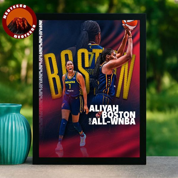 Aliyah Boston Indiana Fever WNBA All Team Basketball Poster 2025 Artwork Home Decor Poster Canvas