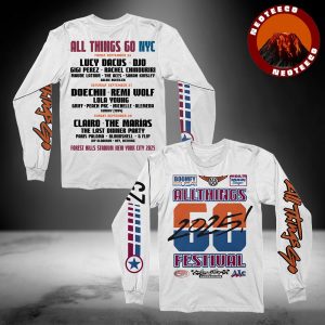 All Things Go NYC 2025 Lineup NYC Racing Team Lineup All Over Print Long Sleeve