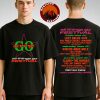 All Things Go NYC 2025 Lineup Swan Song NYC Lineup Two Sides Unisex T-Shirt