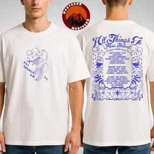 All Things Go NYC 2025 Lineup Swan Song NYC Lineup Two Sides Unisex T-Shirt