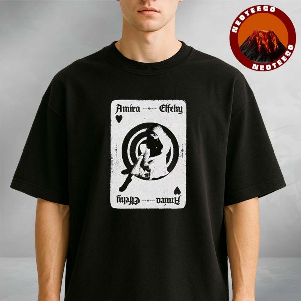 Amira Elfeky Playing Card Graphic 2025 Vintage Artwork Unisex T-Shirt