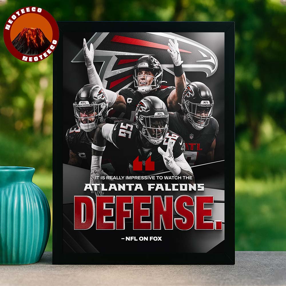 Atlanta Falcons Poster NFL Defense Highlight 2025 Home Decor Poster Canvas