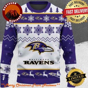 Baltimore Ravens Xmas NFL Christmas Holiday Ugly Sweater