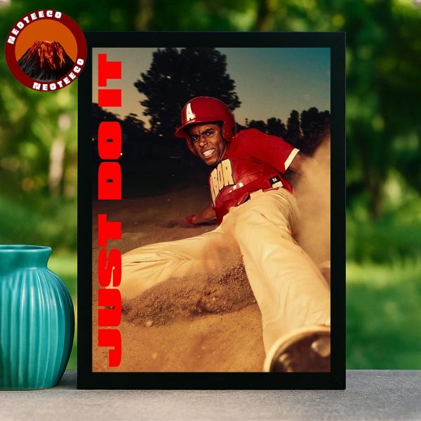 Baseball Player Sliding Base Determined Play MLB Baseball 2025 Poster Gritty Artwork Home Decor Poster Canvas