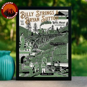 Billy Strings And Bryan Sutton Poster At The Schaefer Center In Boone NC On September 11 2025 Home Decor Poster Canvas