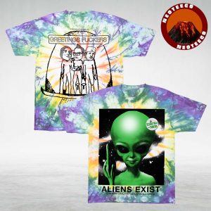 Blink 182 Aliens Exist All Over Print Tie Dye Tee