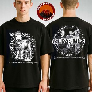 Blink 182 I Guess This Is Growing Up Off Black Two Sides Unisex T-Shirt