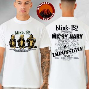 Blink 182 Missionary Impossible White Two Sides Unisex T-Shirt