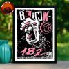 Blink 182 Poster At Veterans United Home Loans Amphitheater In Virginia Beach VA On September 4 2025 Tour Cat Artwork Home Decor Poster Canvas