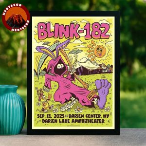 Blink 182 Show At Darien Lake Amphitheater In Darien Center NY On September 11 2025 Tour Artwork Home Decor Poster Canvas
