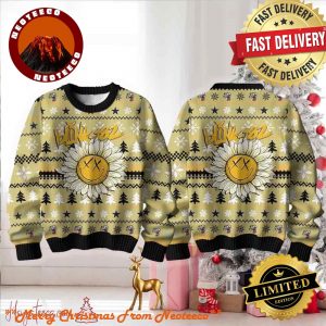 Blink 182 Sunflower Angels And Airways Ugly Christmas Sweater Chirstmas Gifts 2024 Xmas For Family And Friends Ugly Sweater