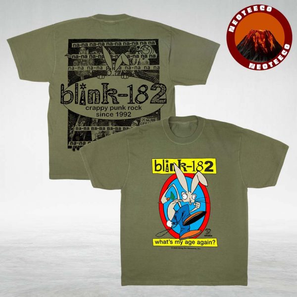 Blink 182 What’s My Age Again Green Two Sides Unisex T-Shirt