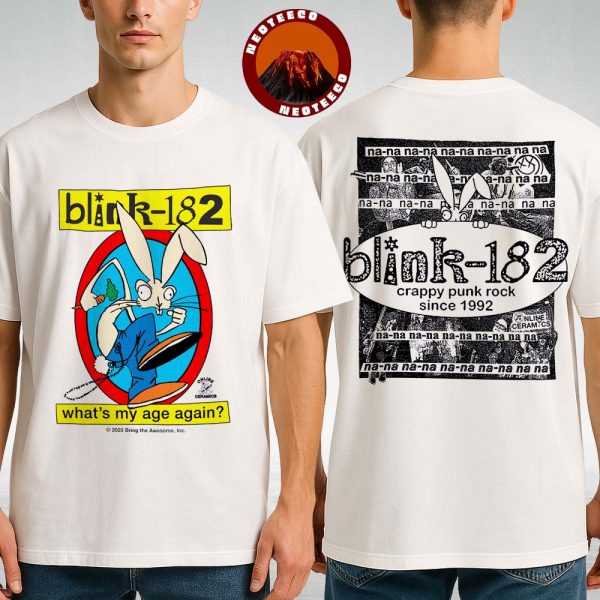 Blink 182 What’s My Age Again White Two Sides Unisex T-Shirt