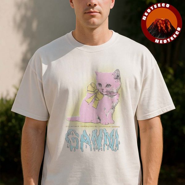 Bugatti Bright White Kitty Graphic 2025 Cute Retro Artwork Unisex T-Shirt