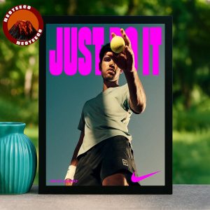 Carlos Alcaraz x Nike Just Do It Tennis Champion Grand Slam Victory ATP Tennis 2025 Poster Intense Artwork Home Decor Poster Canvas