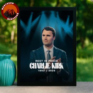 Charlie Kirk Osbourne RIP Tribute Poster 2025 Turning Point USA Artwork Home Decor Poster Canvas