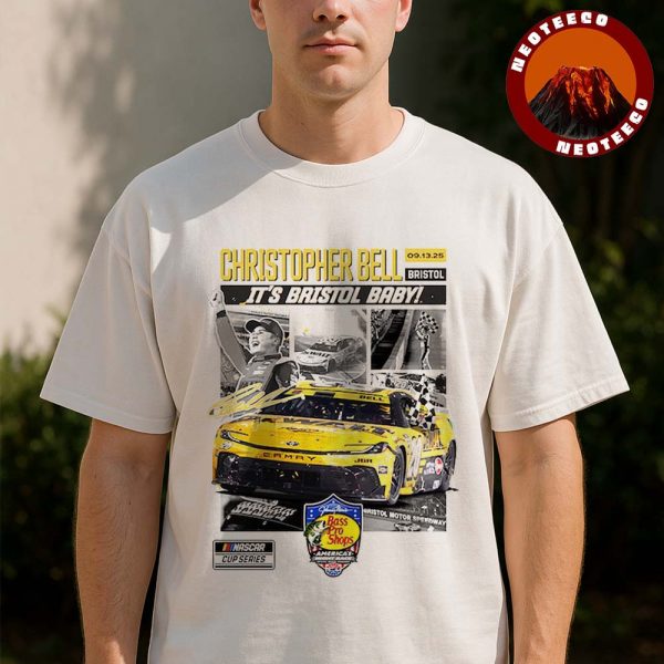 Christopher Bell Checkered Flag Sports 2025 Bass Pro Shops Night Race Race Winner Unisex T-Shirt