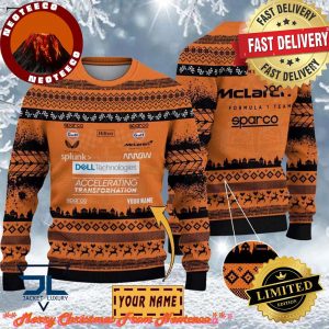 Custom Name McLaren F1 Team Ugly Sweater Gift For Men And Women