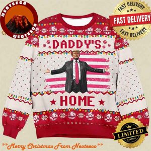 Daddy’s Home Donald Trump Christmas Holiday Ugly Sweater 2025
