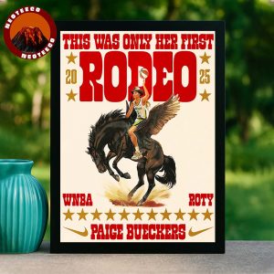 Dallas Wings Paige Bueckers Officially Crowned Rookie Of The Year WNBA Basketball 2025 Home Decor Poster Canvas