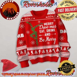 Dave Matthews Band Eat Drink And Be Mercy Christmas Christmas Ugly Sweater Red 2025